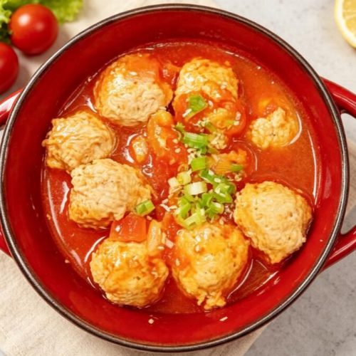 Tomato Chicken Meatballs Recipe