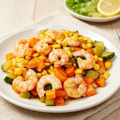Three-Color Stir-Fried Shrimp Recipe