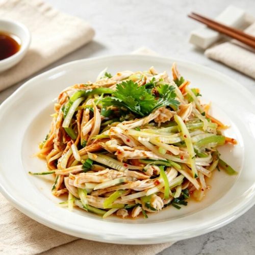 cold shredded chicken salad